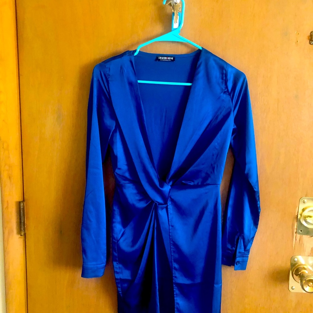 Sapphire blue party dress
